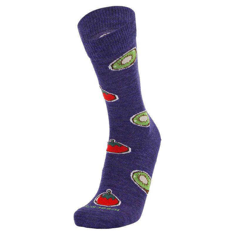 NZ Sock Co Kiwifruit/Tomato Sauce Printed Sock image number 2